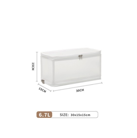 U-Living Tempat Penyimpanan Pakaian Lipat Storage Box Organizer STB003 - PUTIH S-6.7L
