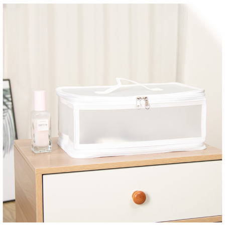 U-Living Tempat Penyimpanan Pakaian Lipat Storage Box Organizer STB003 - PUTIH S-6.7L