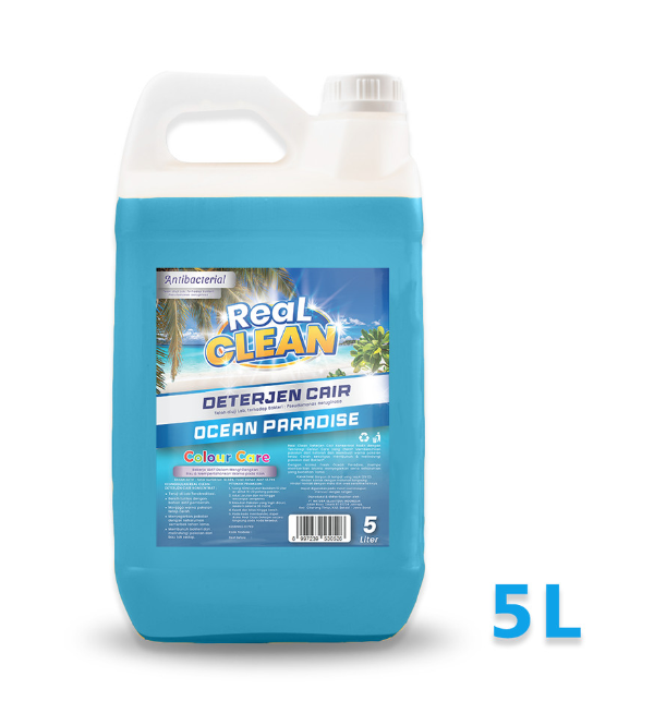 Real Clean Deterjen Cair Laundry Antibacterial 5 Liter -Detergen Cair - OCEAN PARADISE