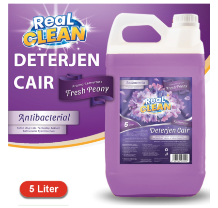 Real Clean Deterjen Cair Laundry Antibacterial 5 Liter -Detergen Cair - OCEAN PARADISE