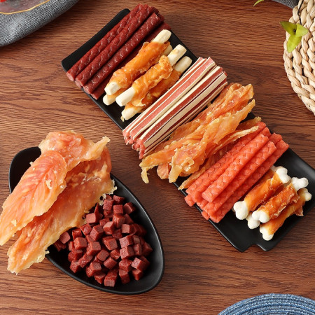 Snack Premium Hewan Peliharaan Snack Anjing 100g Ayam Bebek Daging Sapi