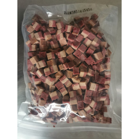 Cemilan anjing 500 gram Pork belly, cheese beef, vegeteble, milk, keju dan 500 gram cemilan anjing murah