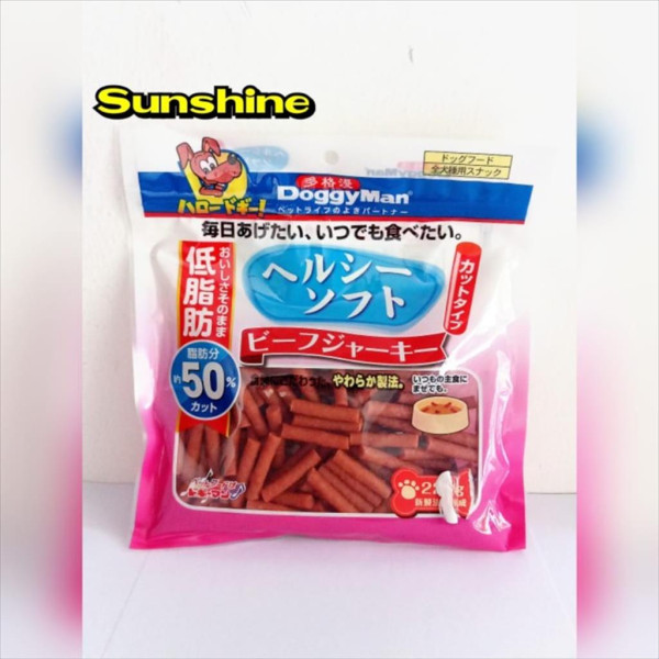 Snack Dog DoggyMan New Low Fat Jerky 220gr All Varian - Cemilan Anjing