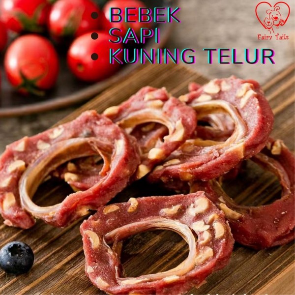 Snack Tulang Rawan Ayam Sapi Bebek Dengan Kuning Telur Untuk Anjing Anabul Cemilan Sehat