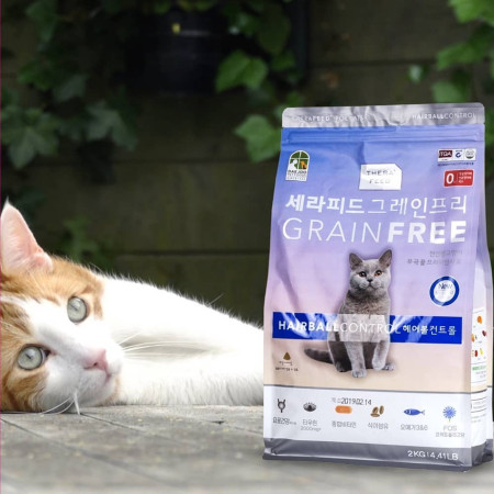 THERAFEED HAIRBALL 400g Cat Food Grain Free Hair Skin Makanan Kucing Kering Thera Feed Bulu Rontok