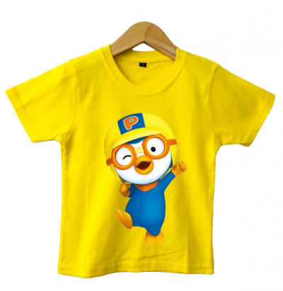 BAJU KAOS ANAK PORORO - Kuning, S ( 1-2 tahun)