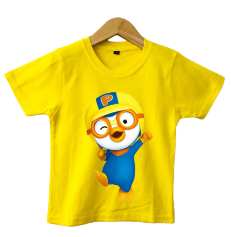 BAJU KAOS ANAK PORORO - Kuning, S ( 1-2 tahun)