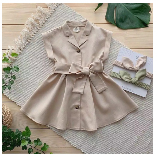 ALONA DRESS PRINCESS Anak Perempuan pita