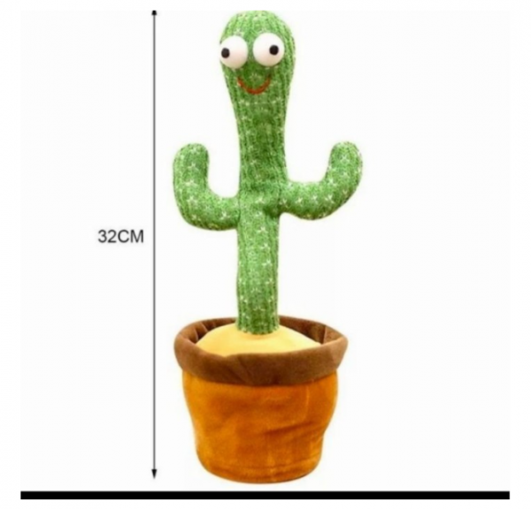 Mainan Edukasi Boneka Kaktus Goyang Joget Bicara Menari Anak Bayi Lucu