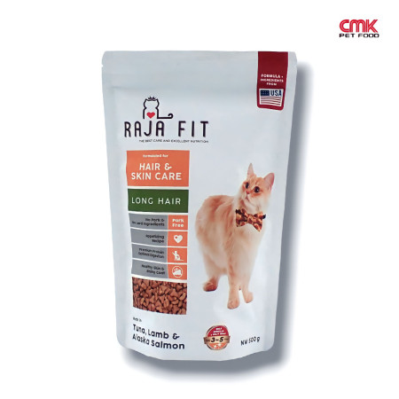 Makanan Kucing Raja Fit Cat Food Hair & Skin Care - Long Hair 500gr