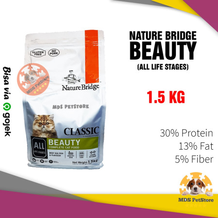 Nature Bridge Beauty Cat Food All Life Stages 1.5 Kg | nb 1.5kg