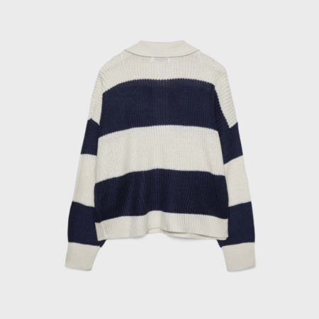 STRADIVARIUS SWEATER POLO RAJUT - BIRU TUA