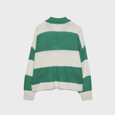 STRADIVARIUS SWEATER POLO RAJUT - HIJAU