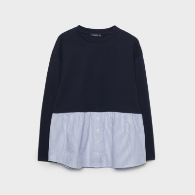 STRADIVARIUS KAUS KOMBINASI - BIRU NAVY