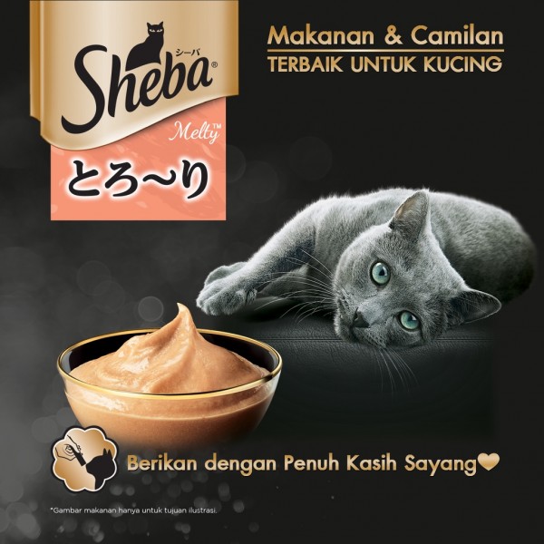 Sheba Melty Mega Pack Snack Kucing Basah 240 gr - Isi 20