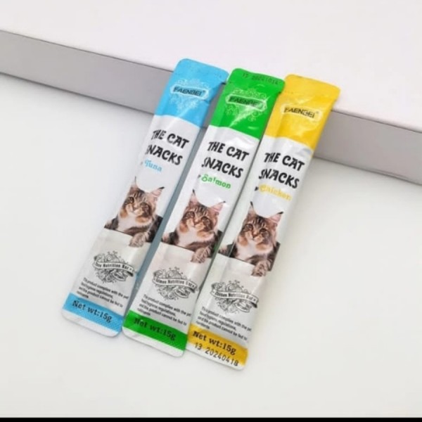 SNACK KUCING TREAT PENGEMUK 15 GRM CREAMY MAKANAN BASAH KUCING