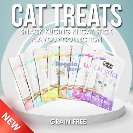 SNACK KUCING CAMILAN KITCAT CAT STICK TREATS COLLECTION
