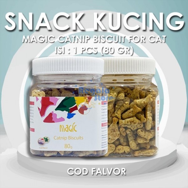 SNACK KUCING BISCUIT MAGIC CATNIP 80 GRAM - COD