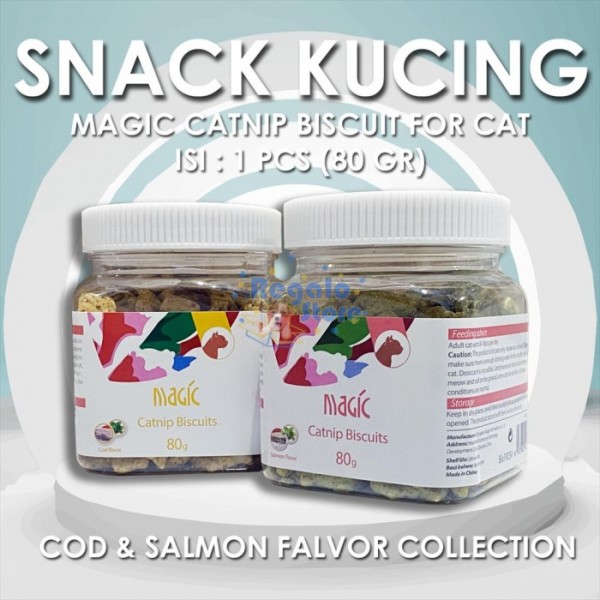 SNACK KUCING BISCUIT MAGIC CATNIP 80 GRAM - COD