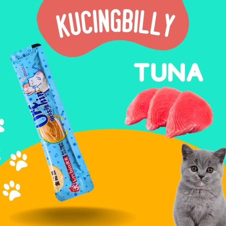 Urchin snack kucing creamy cat snack 15gr - Urc Biru