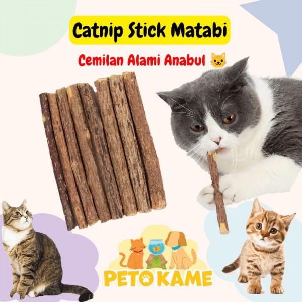 MATABI STICK CATNIP | Per 1 batang | Makanan Snack Kucing Alami Kayu