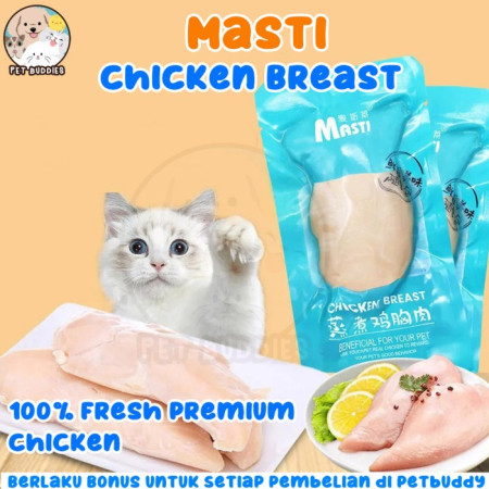 Masti Chicken Breast Snack Kucing/Anjing Alami Dada Ayam