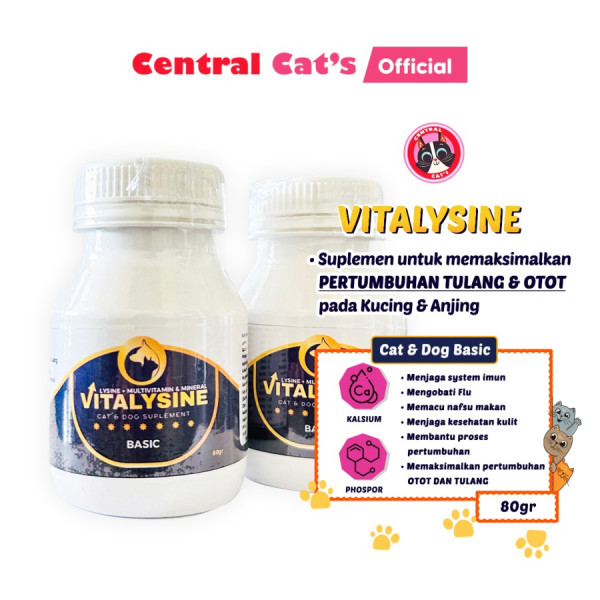 Vitalysine Basic Vitamin Kucing dan Anjing