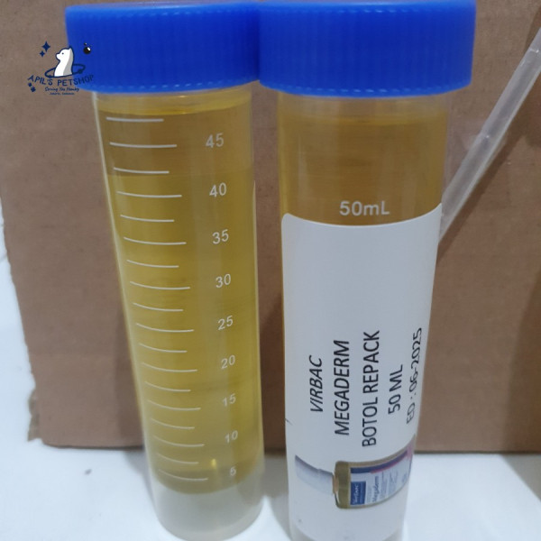 VIRBAC MEGADERM BOTOL 50 ML - VITAMIN UNTUK BULU KUCING DAN ANJING