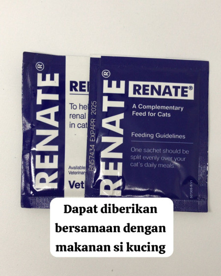 RENATE Vetplus / Suplemen untuk membantu Fungsi Ginjal kuncing Anjing - PER SACHET