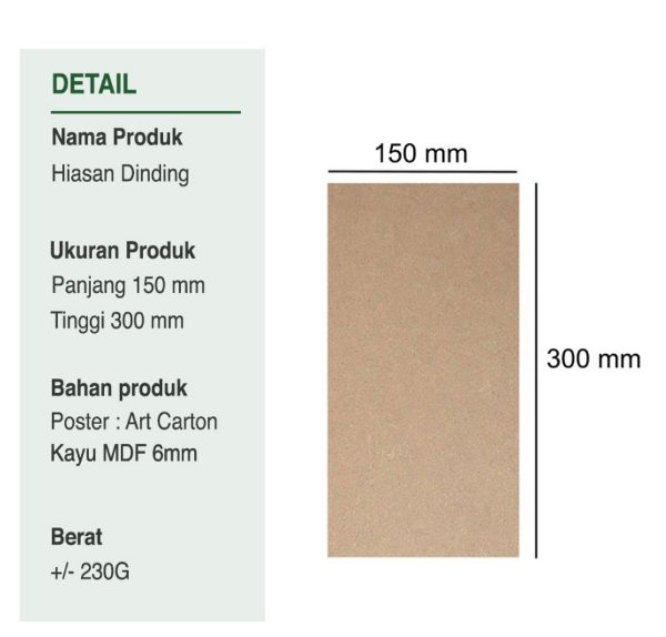 Hiasan Dinding Minimalis Ruang Tamu Walldecor Pajangan Dinding Kayu 3D