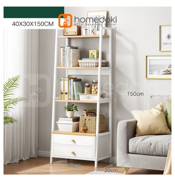 Homedoki Rak Susun Serbaguna/Rak Buku/Rak Ruang Tamu/Rak Kamar Tidur