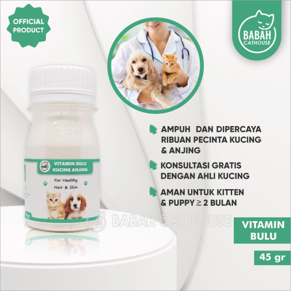 VITAMIN BULU Kucing Anjing Obat Pelebat Penumbuh Anti Rontok Ampuh