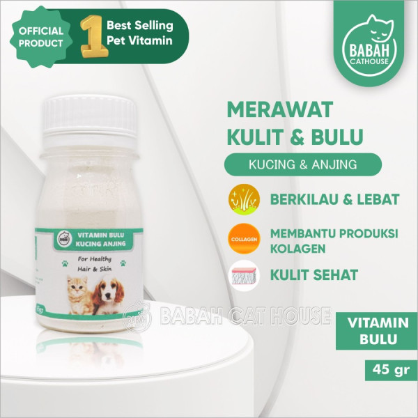 VITAMIN BULU Kucing Anjing Obat Pelebat Penumbuh Anti Rontok Ampuh