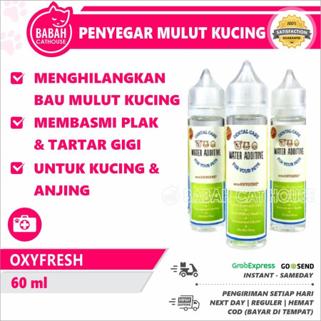 OXYFRESH Obat Vitamin Penghilang Bau Mulut Kucing Anjing Dentalife