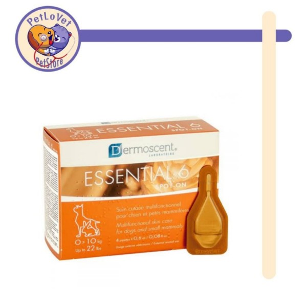 Vitamin bulu kulit anjing kucing dermoscent essential 6 spot on / tube - 0 - 10 kg
