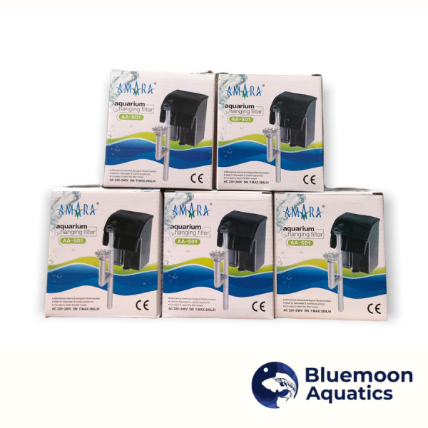 Peralatan Pompa Hanging Filter Aquarium Akuarium Ikan Amara