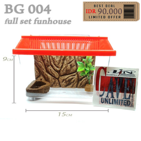 1 SET TERARIUM ENCLOSURE GECKO TARANTULA KELOMANG REPTILE FUN HOUSE