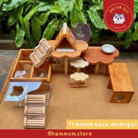 Set Kandang Hamster | Rumah Hamster | Dekorasi Kandang Hamster