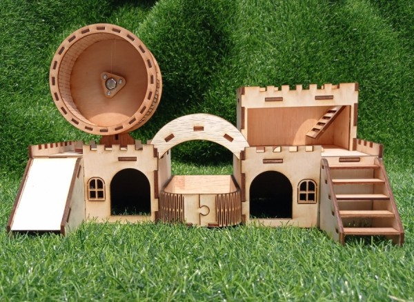 Rumah hamster set kandang mini hamster set 3