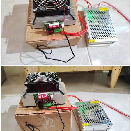 Inkubator Betina Leopard Gecko Pendingin Peltier set