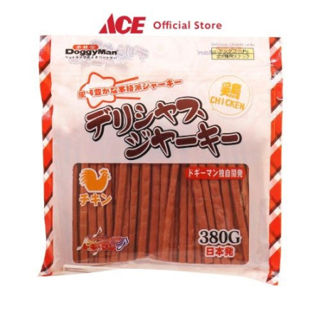 Ace - Doggyman 380 Gr Camilan Anjing Delicious Chicken Jerky