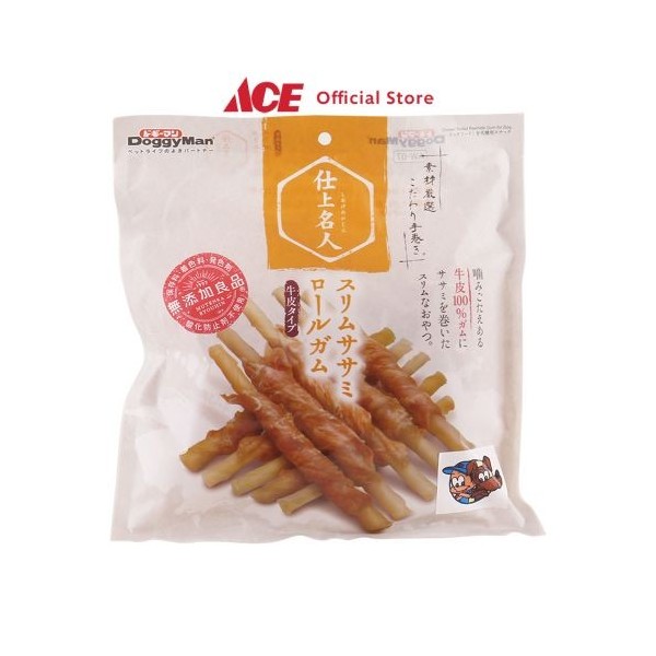 Ace - Doggyman 300 Gr Camilan Anjing 1/2 Chicken Fillet & Gum Stick