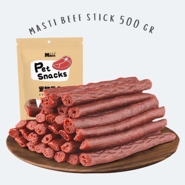 Masti beef stick dog snack cemilan anjing camilan anjing jerky beef