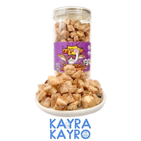 Cat Pow Freeze Dried Pet Snack 100 gr - Treat/Camilan Anjing Kucing - Cod Fish