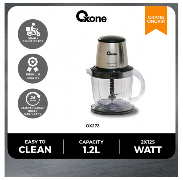 Oxone OX272 Food Processor Chopper Penggiling Daging 1.2 Liter