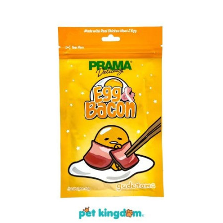 Prama 60 Gr Camilan Anjing Egg Bacon