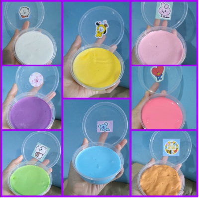 Thofu Slime BTS21 / Slime Thofu Anti Lengket / Slime Murah 200 gr