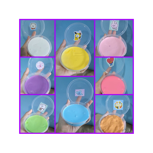 Thofu Slime BTS21 / Slime Thofu Anti Lengket / Slime Murah 200 gr