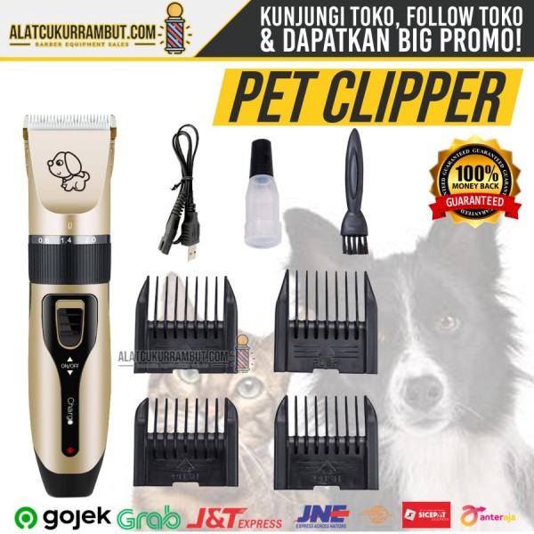 Alat Mesin Cukur Bulu Hewan Pet Clipper Grooming Bulu Anjing Kucing