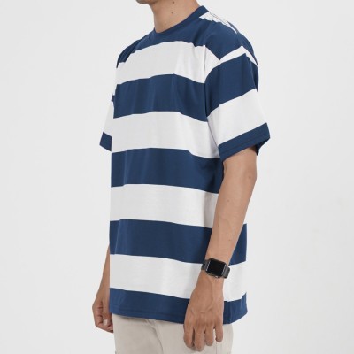 Fairgoods Kaos OVERSIZE STRIPE White Navy